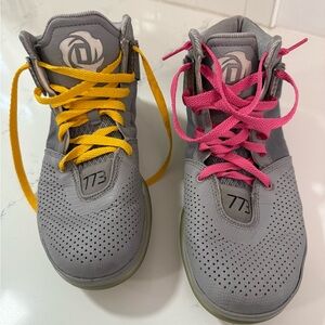 Adidas Gray Basketball Shoes. Original shoe laces come with the shoes